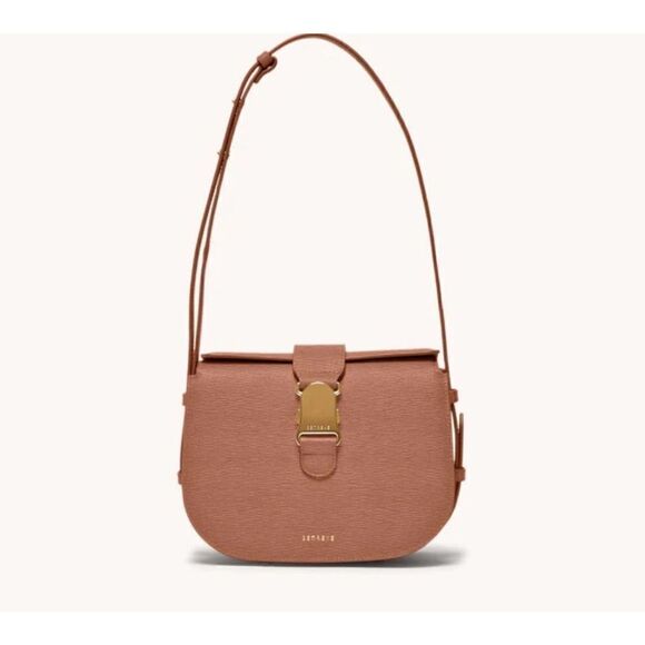 Senreve Handbags - Senreve Cadence Crossbody Bag Made in Italy Pebbled Leather Chestnut $745.00